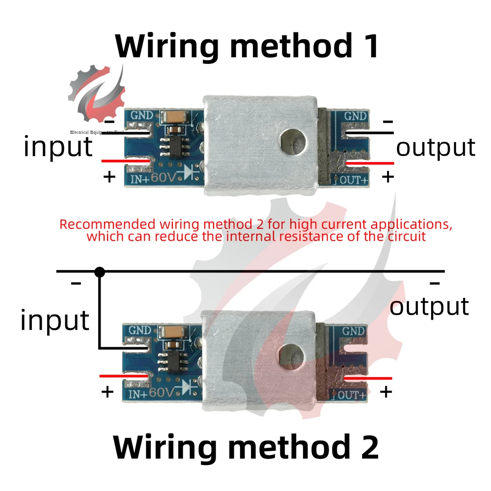 Modulo Diodo Ideale per Prevenzione Retrofusione Solare 20A DC 4-90V, Raddrizzatore a Bassa Caduta di Tensione con Dissipatore di Calore per Sistemi a Batteria - Image 6