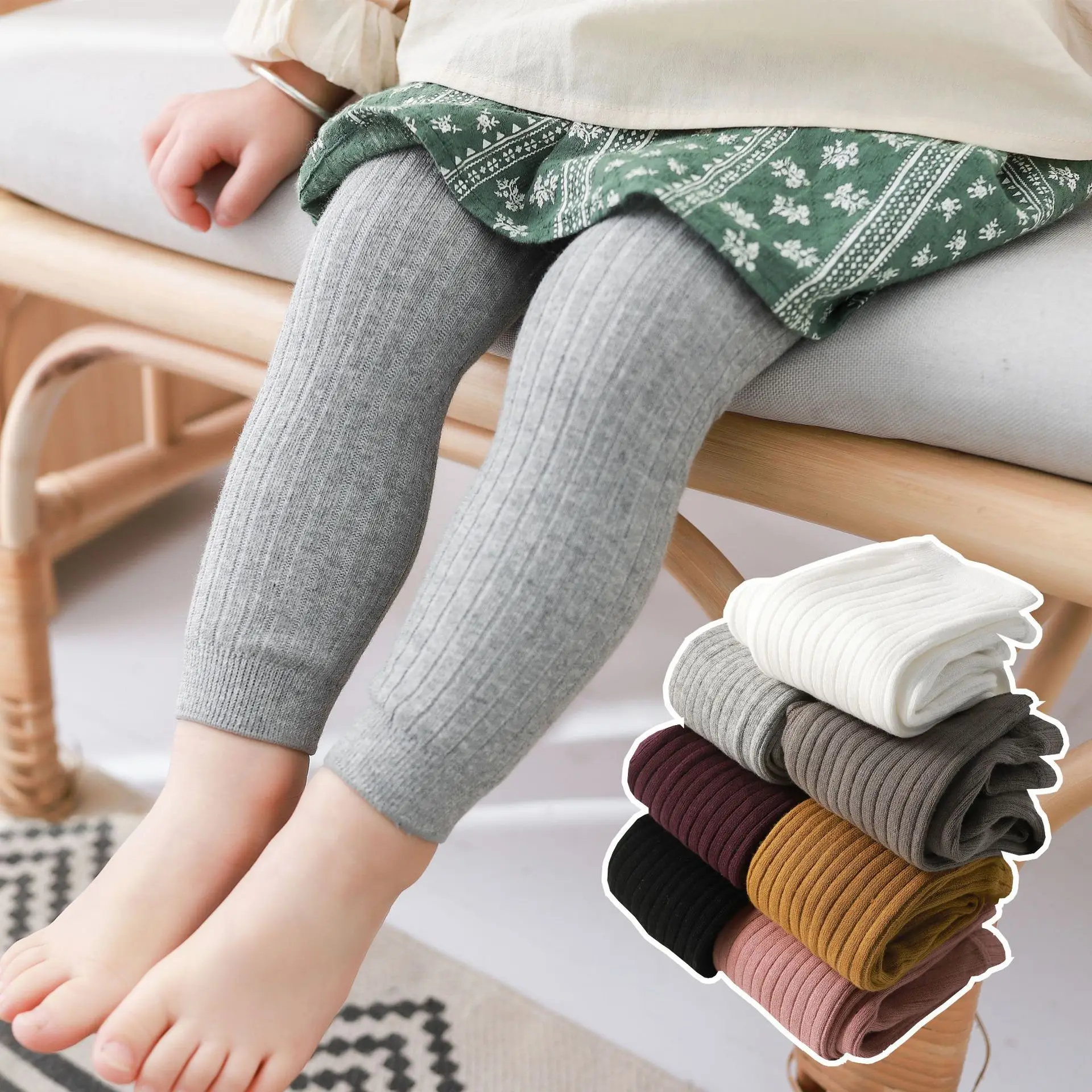 Spring Autumn Baby Pants Newborn Girls Leggings Soild Color Cotton Pants Kids Children Leggings Baby Pantyhose for Girls Boys girls pantyhose