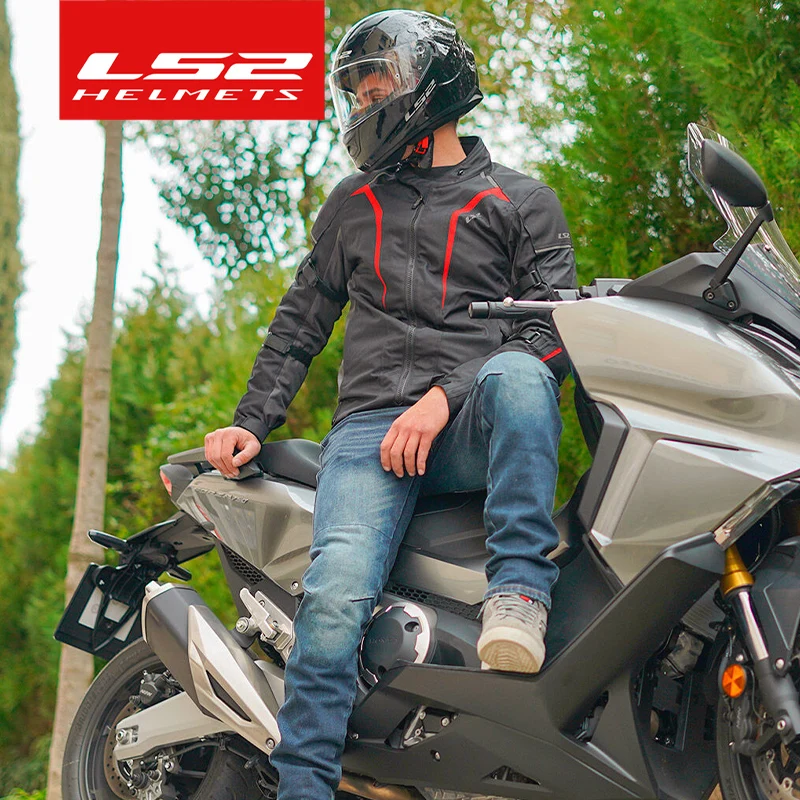 LS2 MJ145 SEPANG Motorcycle Jacket motorcycle jacket Moto Racing Riding Clothing Breathable Men Women Motocross Soft Armor Clothing CE Certified