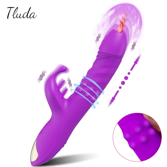Thrusting Rabbit Vibrator für Frauen, Klitoris, G-Punkt-Stimulator, Come and Go, Vagina-Vibrator, weiblicher Masturbator, Sexspielzeug für Frauen 1