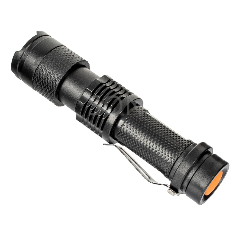 

Portable LED Flashlight Q5 2000lm Mini Flashlight Waterproof LED Lanterna black 3 Modes Zoomable LED Torch penlight AA 14500