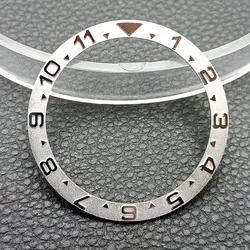 Flat Ceramic Bezel Insert for Watch Replacement - Accessory Diving Bezel Ring (7Metal)