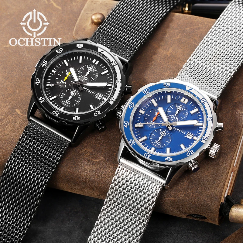 OCHSTIN Men's Waterproof Watch Multifunction Quartz Movement Sport Street 2024 Pilot Series Men's Quartz Watch шина летняя michelin pilot sport ps4 255 40 r18 99y runflat ✩