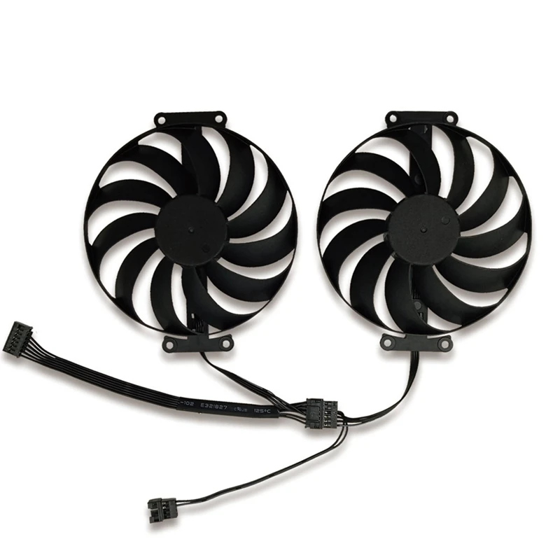 1 Paio 95Mm T129215Su 12V 0.5A 6Pin Rtx3070 3060Ti Ventole Di Raffreddamento Per Schede Grafiche Per Asus Geforce Rtx 3060 Ti 3070 Dual Oc Fan