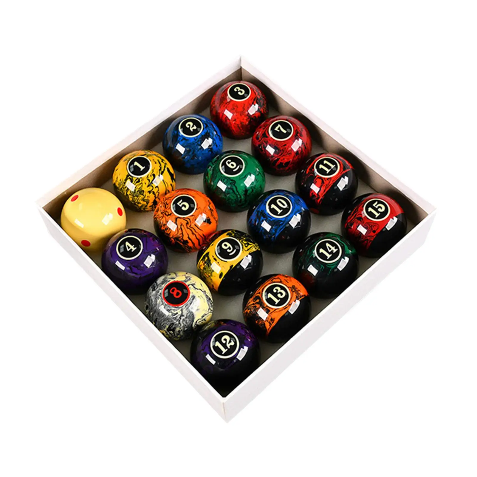 16 Pieces Billiard Balls Pool Table Balls for Game Rooms Recreation Game 16 Pieces Billiard Balls Pool Table Balls for Game Rooms Recreation Game