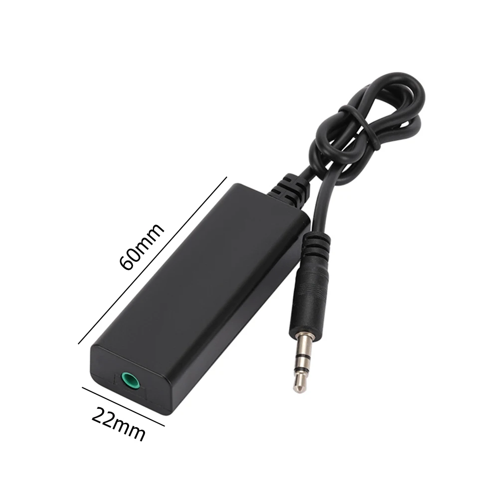 Ground Loop Noise Isolator for Car Audio Home Stereo System Clear Sound Aux Audio Noise Reducer Plug and Play
