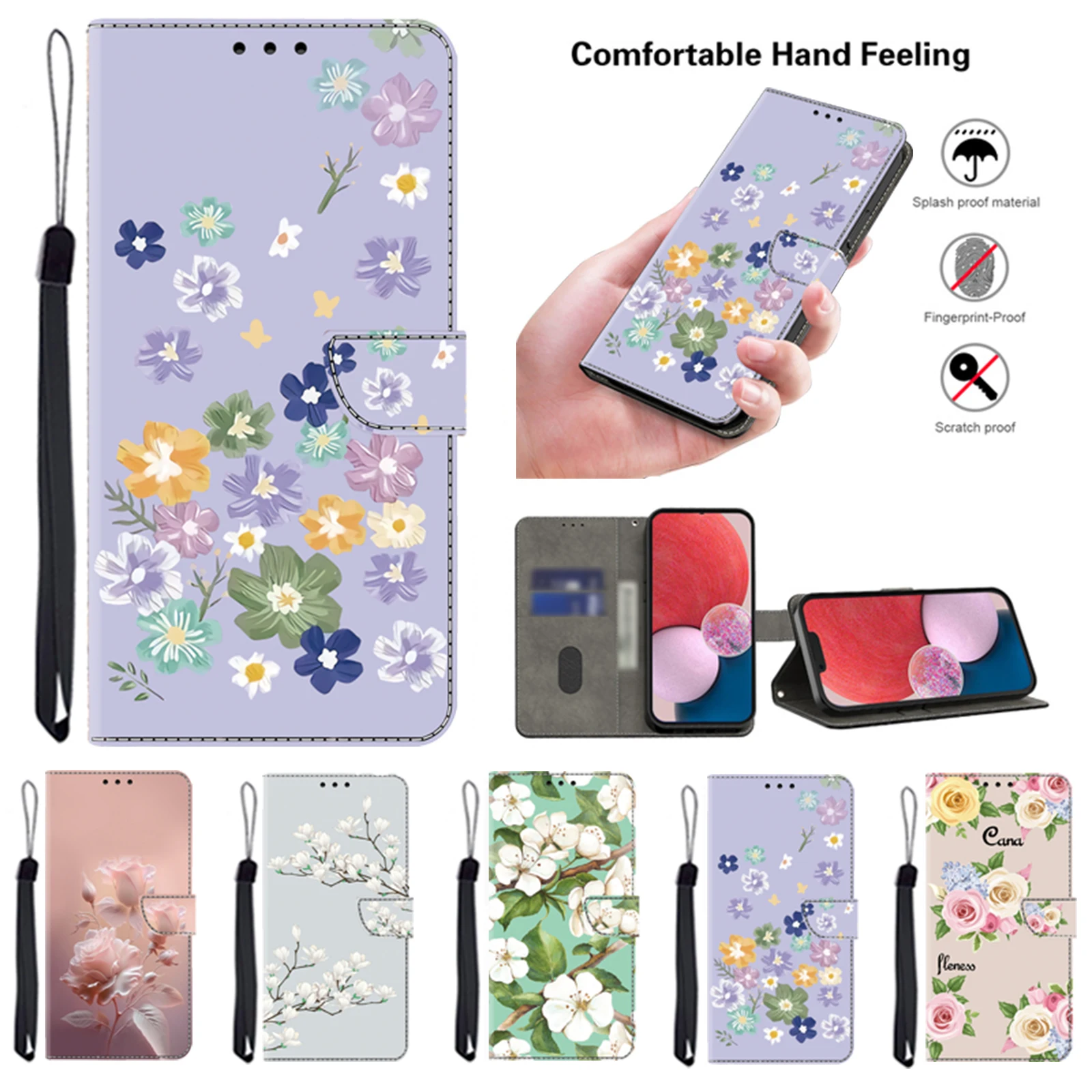 Premium 3D Magnetic Flip Leather Wallet Case