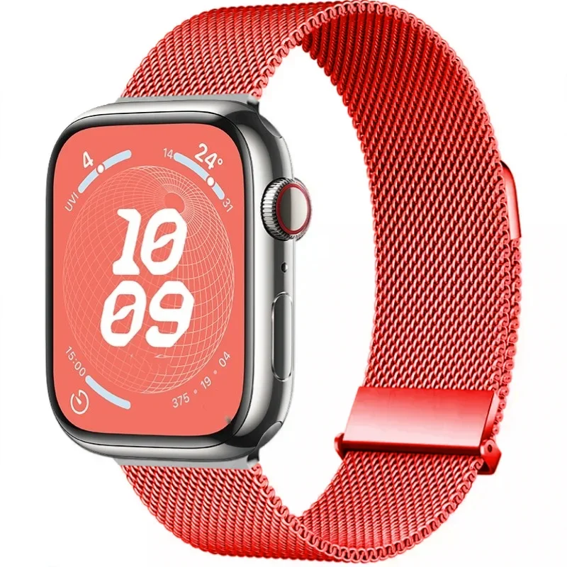 Elegant Metal Milanese Loop Magnetic Bracelet Strap