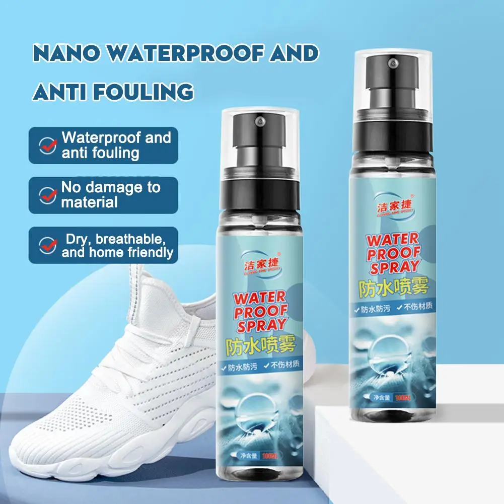 100ml Rain Stain Spray Shoe Protector Spray for Waterproofing Leather Suede Nano Protector for Waterproof Stain Protect stain remover spray stain protector spray