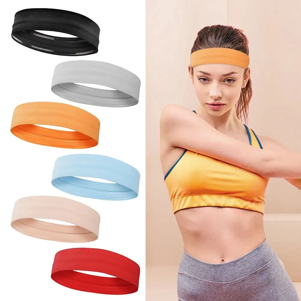 

1Pc Workout Headbands for Women Non Slip SweatBand Running Yoga Sports Headband Elastic Moisture Wicking Athletic Hair Accessory