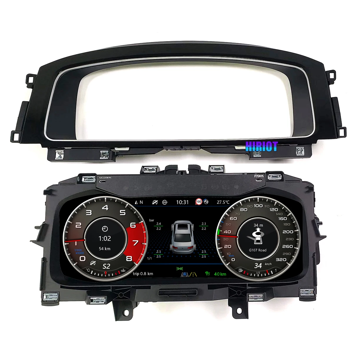 Satin-Matt Tacho Tachoringe LETRONIX CLIP VW Passat 35i