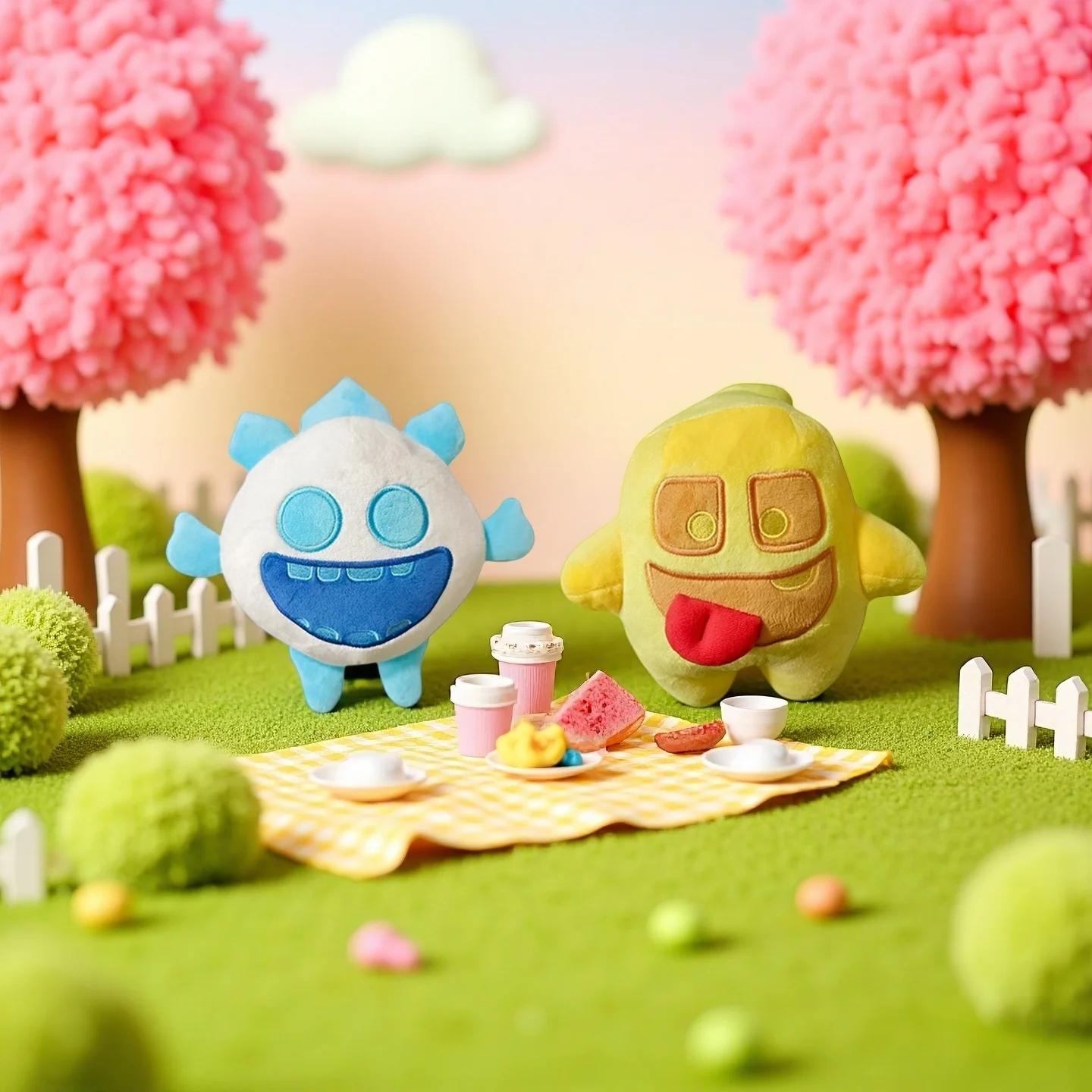 25cm Clash Royale Heal Spirit and Ice Spirit Plush Doll Dustproof bag Interesting Festival Gifts view 2