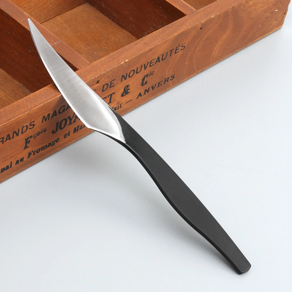 16cm Stainless Steel Cutting Knife Leather Craft Practical Cutting Carving Tool DIY Leather Tool Belt Storage Bag 1Pcs leather tool cutting knife art knife leather working tools craft cutting tool leather cutting tool leather skiving knife leather cutting knife craft cutting blade