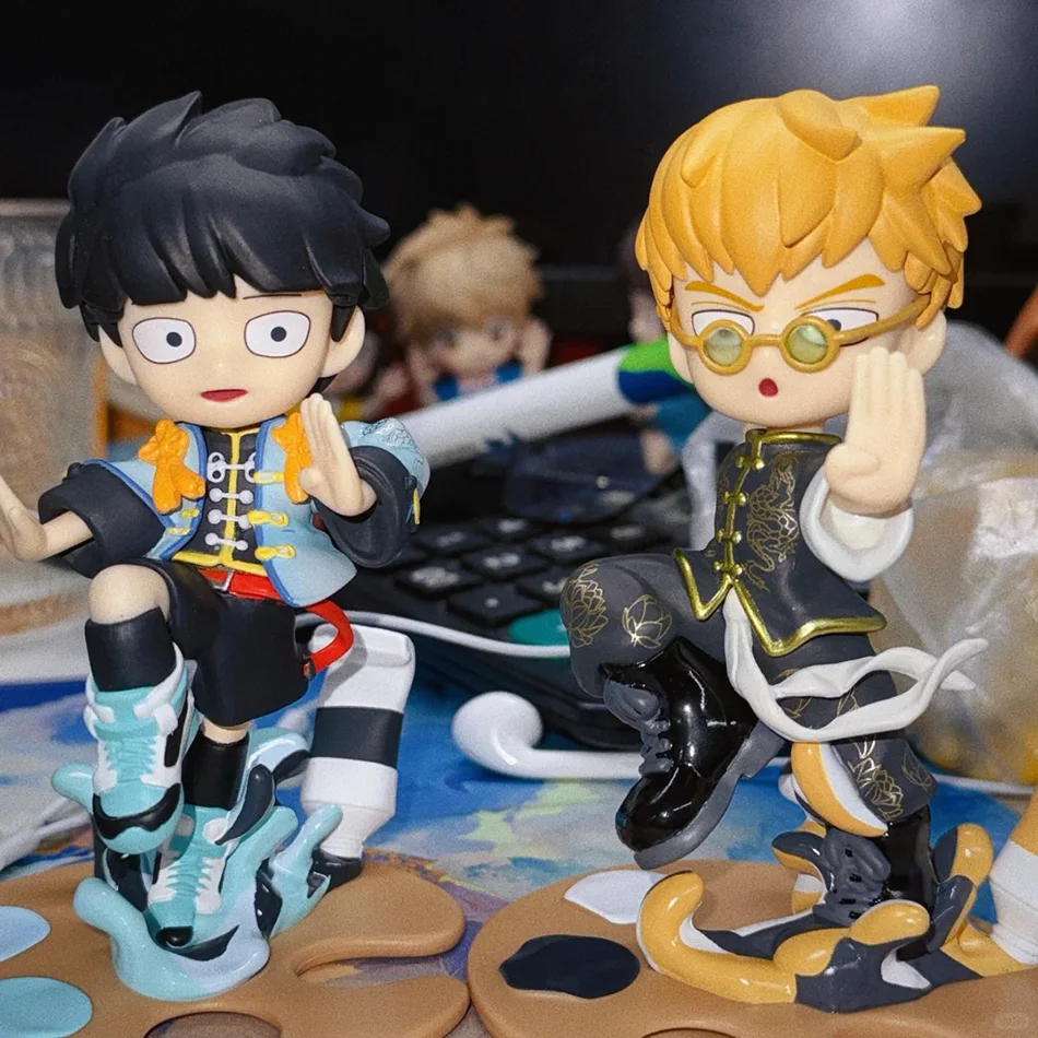 Mob Psycho 100 Anime Reigen Arataka Q Edition Kawaii Sitting Palm Series Collectible Ornament Gift