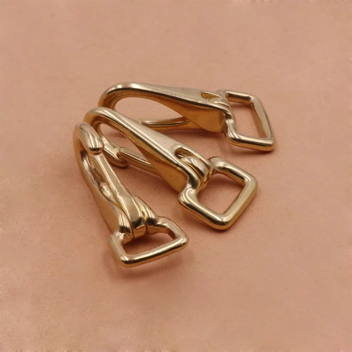 

Pure Copper Square Bottom Fixed Hook Lobster Buckle Bag Strap/Handmade Leather Goods/High-End Hardware Accessories For Luggage