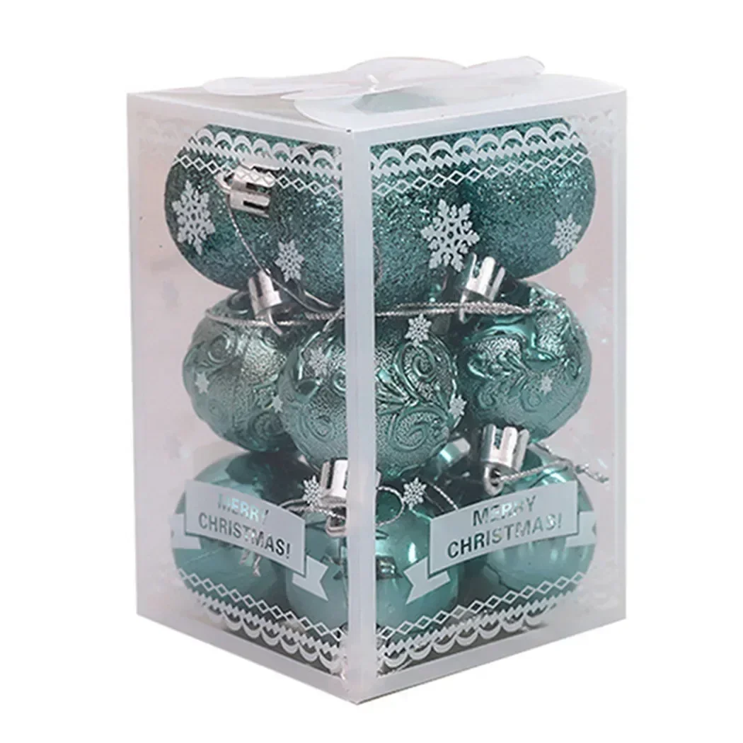 thumbnail image 1 of 12pcs 4cmChristmas Balls Christmas Tree Ornaments Ball Xmas Hanging Tree Pendants Home Party 2024 New Year Gifts Noel Navidad, 1 of 4
