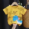 Summer 0-4Y Children Top for Cartoon Bears 2025 Baby Clothes Cotton Graphic T Shirts Boys Wear Tees Korean Kids Girls Clothes 2