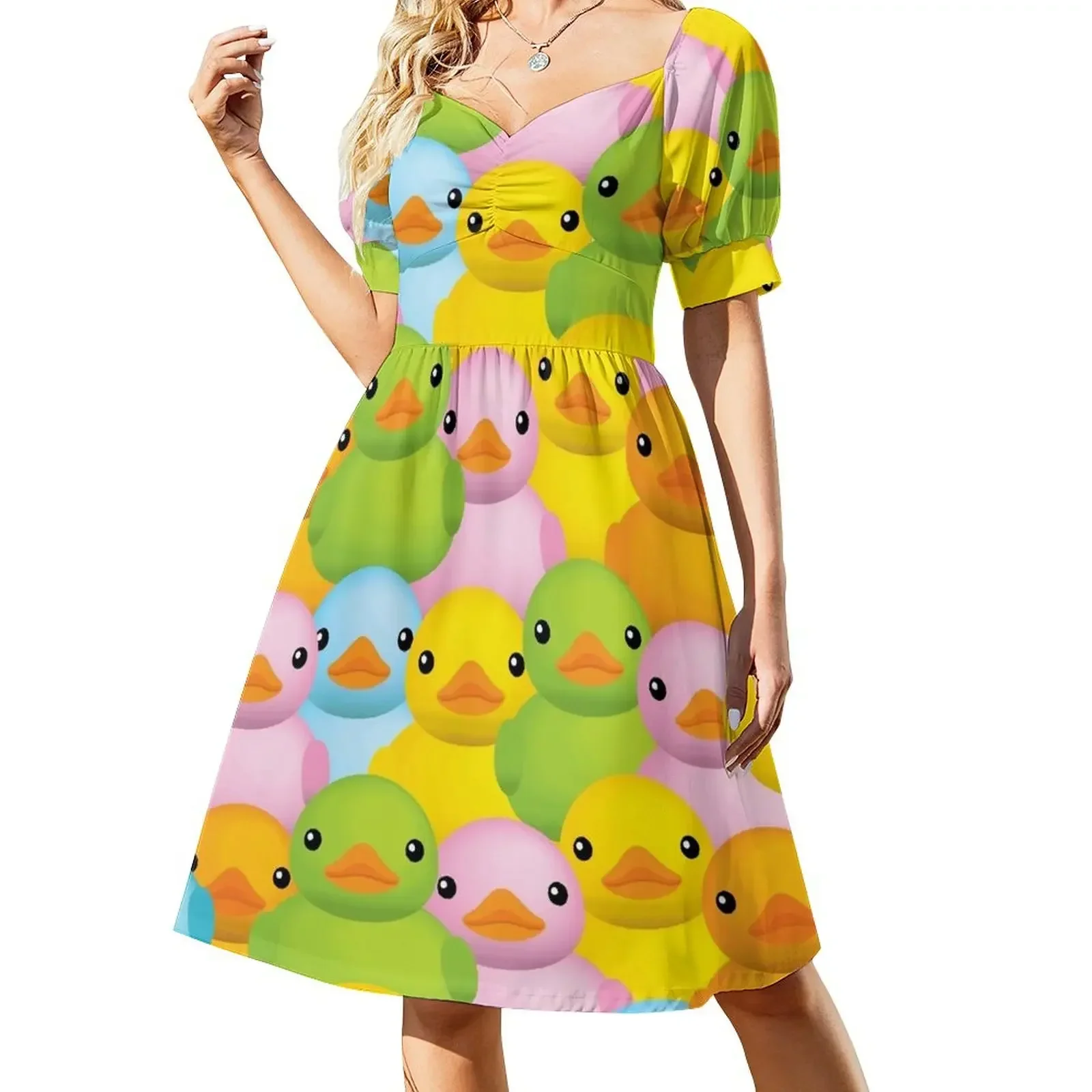 thumbnail image 1 of Vestido de manga corta Dux ropa para mujer vestidos de verano vestidos de mujer para mujer Vestido de noche para mujer, 1 of 7