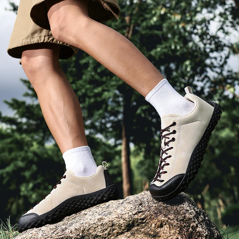 Barefoot Wide Toe Sneakers Unisex Zero Drop Minimalist Outdoor Shoes Non Slip Lace Up Walking Sports Shoes 36-38 Plus Size Shoes 5
