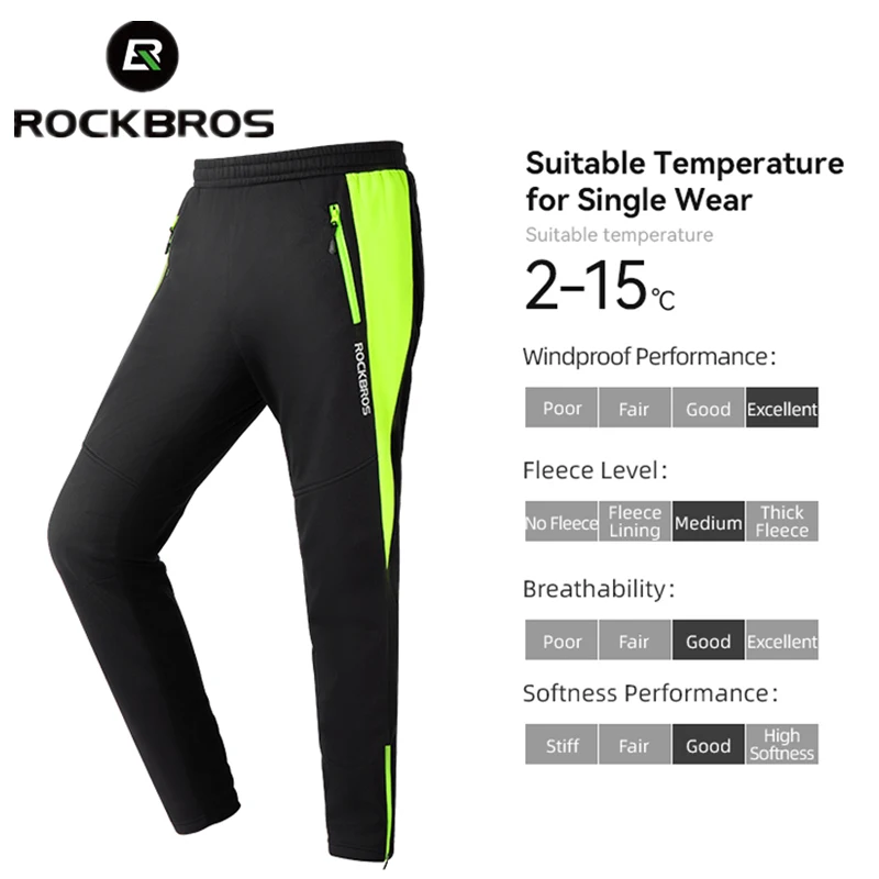 ROCKBROSWinterCyclingPantsKeepWarmerBicycleTrousersWindproof