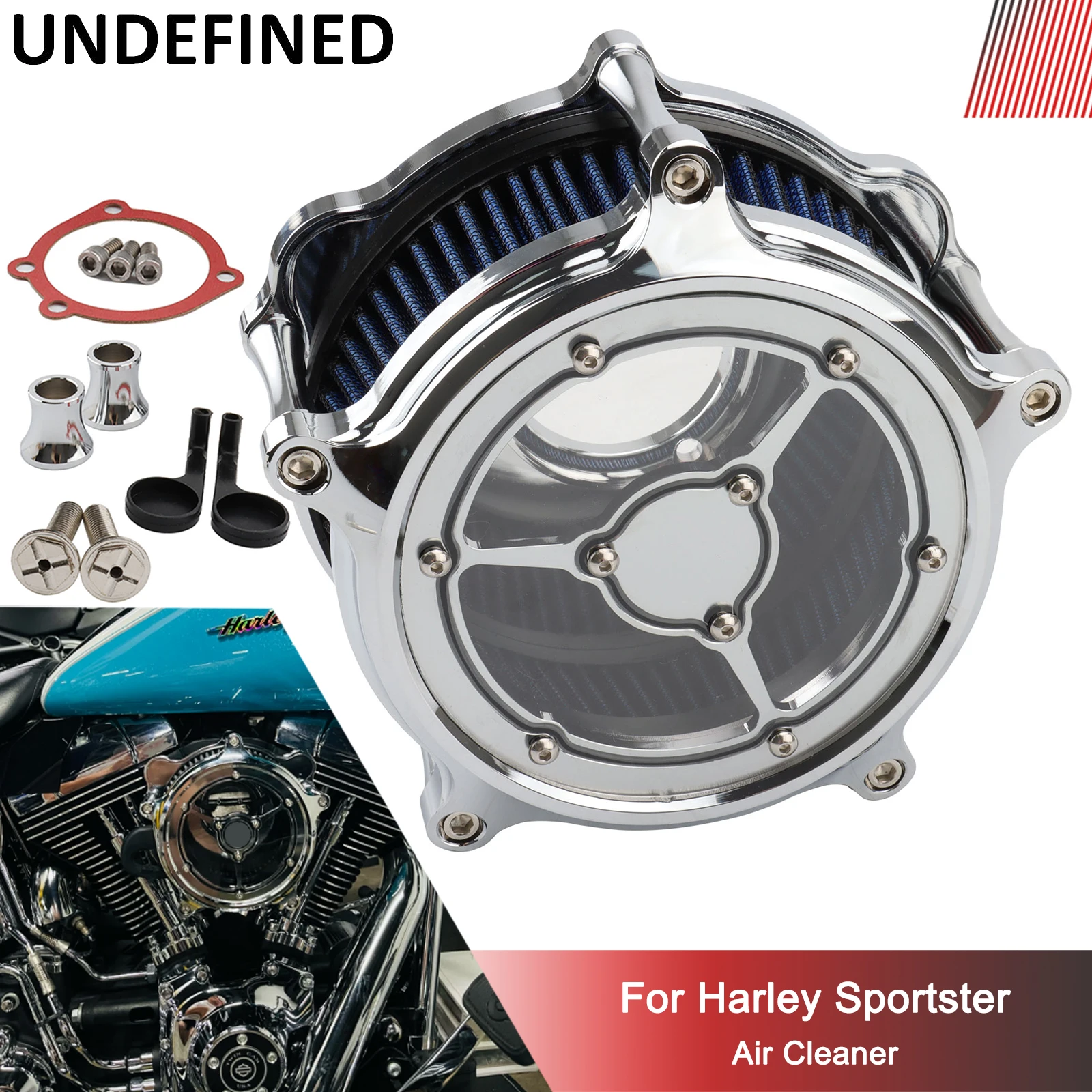 

For Harley Sportster Iron 883 48 72 Forty-Eight Seventy-Two XL883 XL1200 91-22 Air Cleaner Intake Filter Air Filters Motorcycle