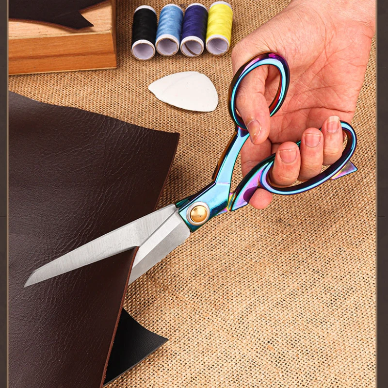 1pcs Professional Sewing Scissors Titanium Stainless Steel Blades Clippers Embroidery Craft Tailor Scissor Dressmaker Shear 6