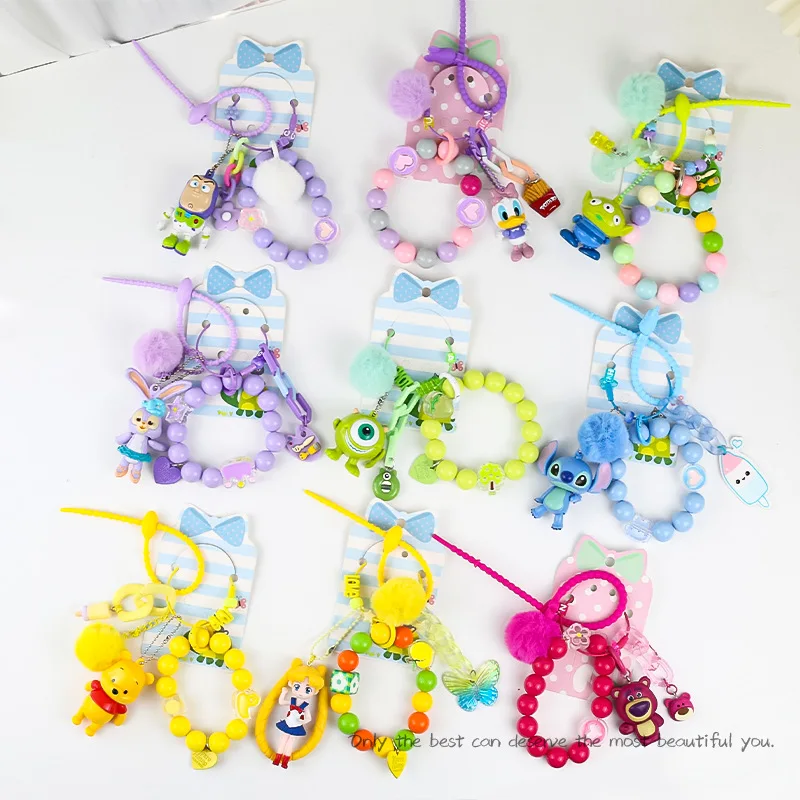 

Фигурки героев Диснея, Микки Маус, Винни-Пух, кавайный стежок, брелок, подвеска для рюкзака, украшение, детские игрушки, подарки