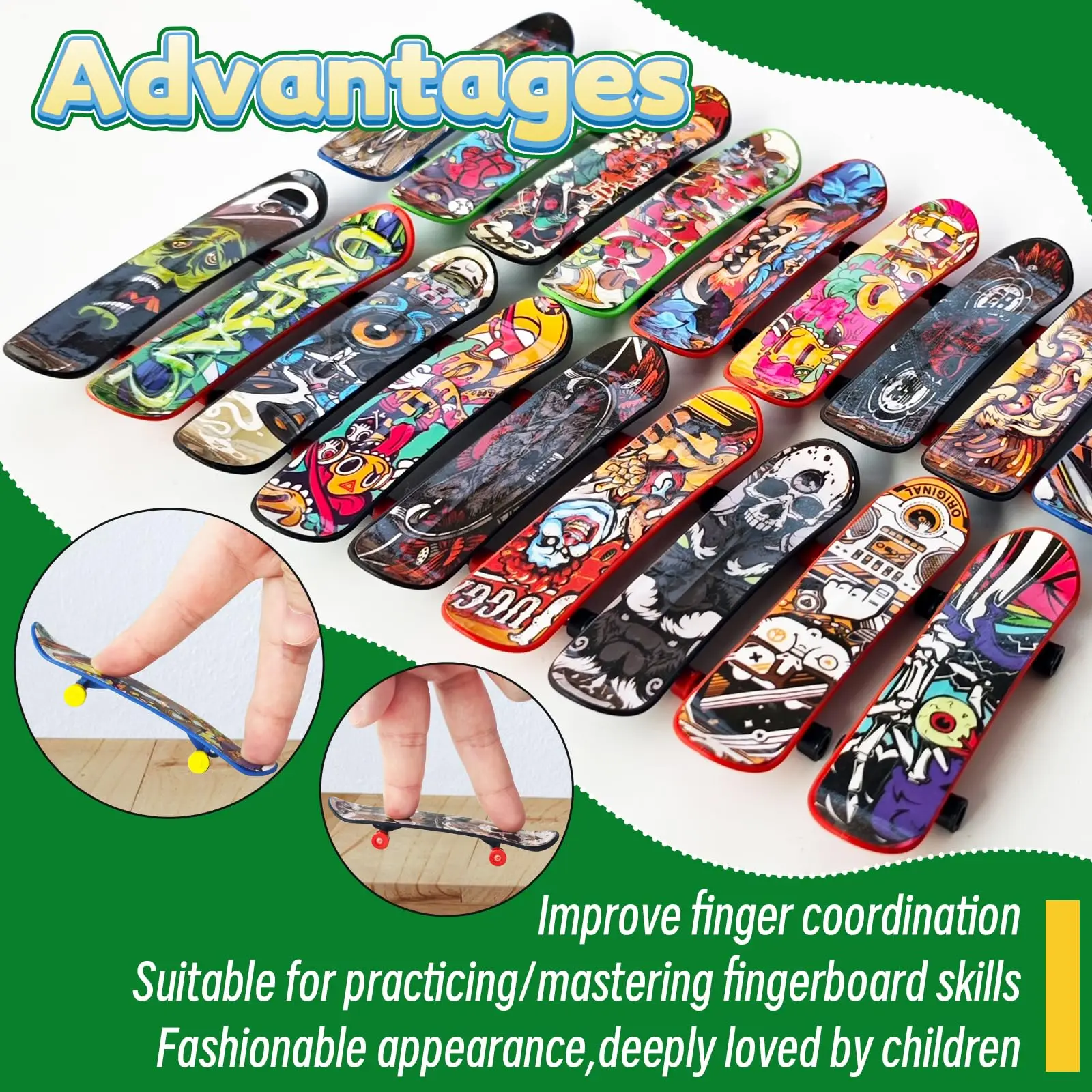 Finger skateboard en surfboard speelgoedset voor klascadeaus_voghion.com