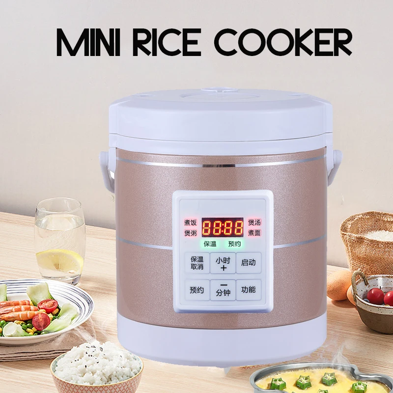 Car Rice Cooker 12V/24V Car Truck Self Driving Travel Mini Electric Cooker 1.6L Multi-function Vehicle Household Food Steamer palo 1 12pcs c size rechargeable battery type c lr14 battery 1 2v ni mh 4000mah low self discharge for led candle gas cooker