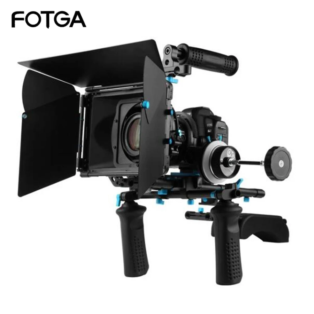 Fotga Dslr Follow Focus 15Mm Rod Rail Matte Box Maniglia Spalla Support Rig Kit Telecamere Per Accessori Fotografici Foto