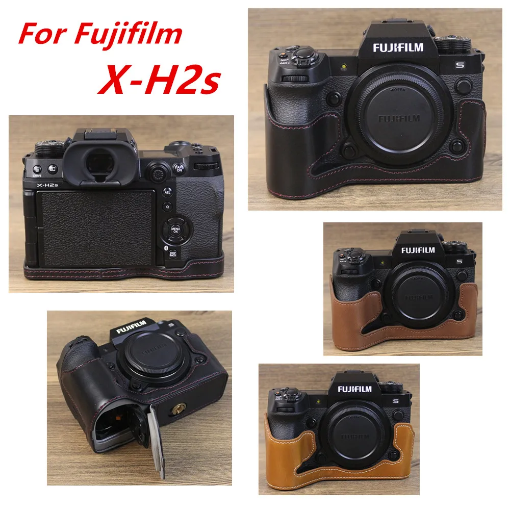Pu Leather Camera Case for Fujifilm X-T50 X100VI X100V X-T5 X-T4 XT30 II X-H2 X-S10 X-E4 X-T20 X-T200 XT100 XPRO2 XF10