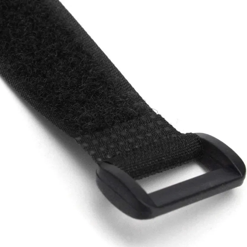 Bulk Pack of 10 Reusable Nylon Cable Straps - Durable Hook and Loop Fastening in Various Lengths