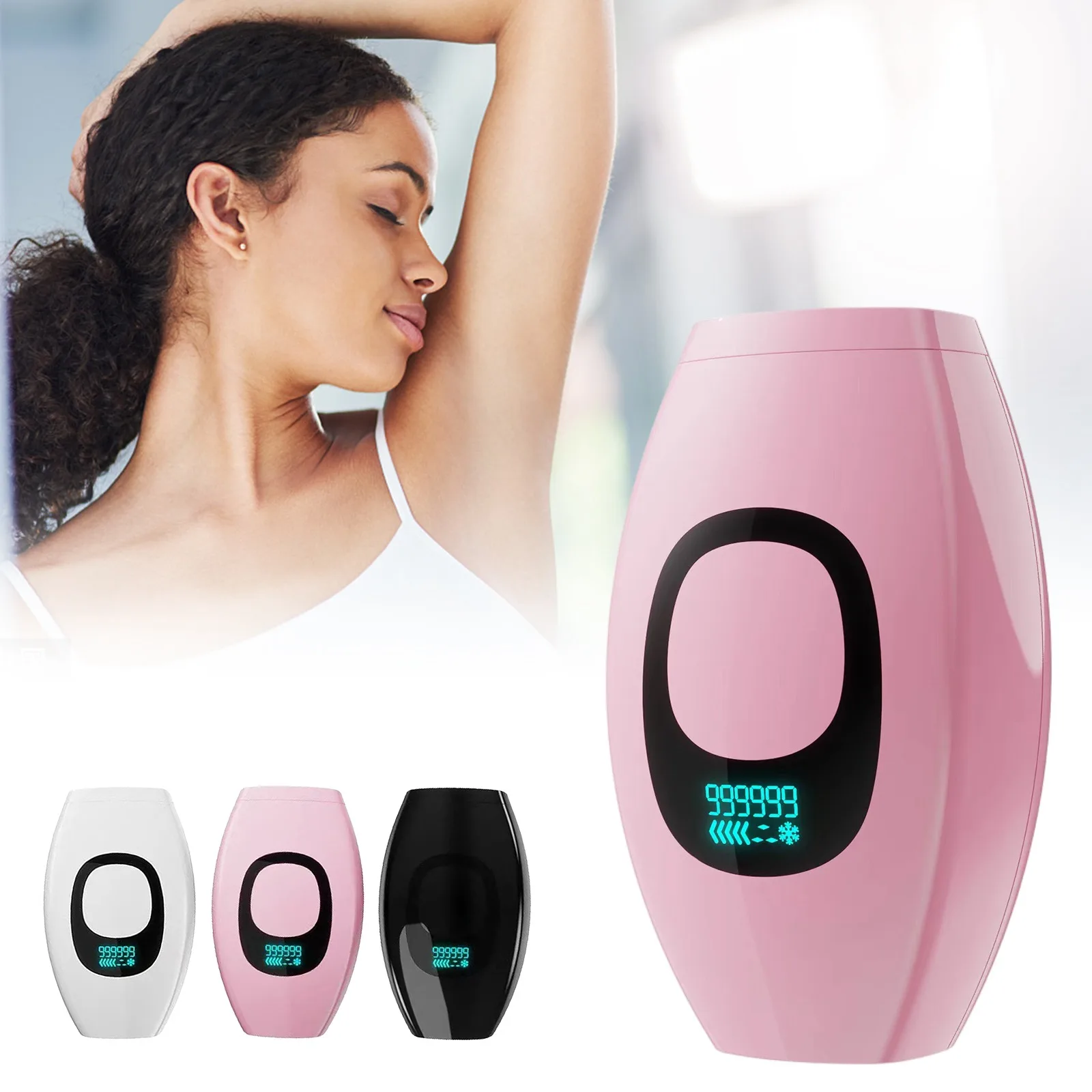 999999 Flashes Laser Hair Remover LCD Display Epilator Bikinis