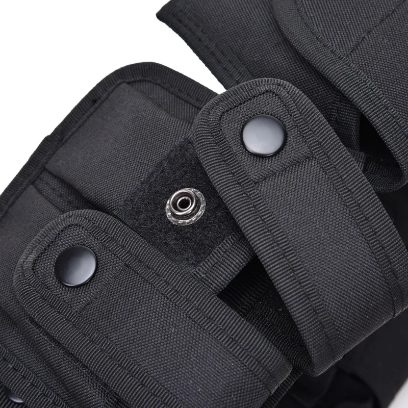 Tactical 10 in 1 Waist Belt Multifunctional Security Belts Hunting Duty Utility Belt Gun Holster with Pouches Military Training