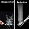 300Hole Chrome Ultra Strong Pressurized Shower Head Square Handheld Pressurized Shower Head Water Saving Shower Head 4