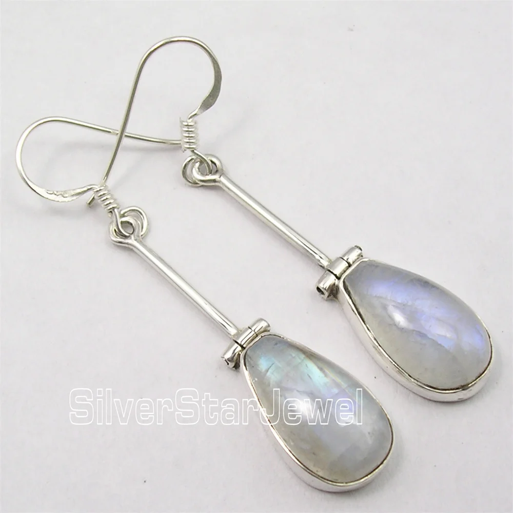 

Many Color Semi-precious Stone Classic STYLE Dangle Earrings 2"