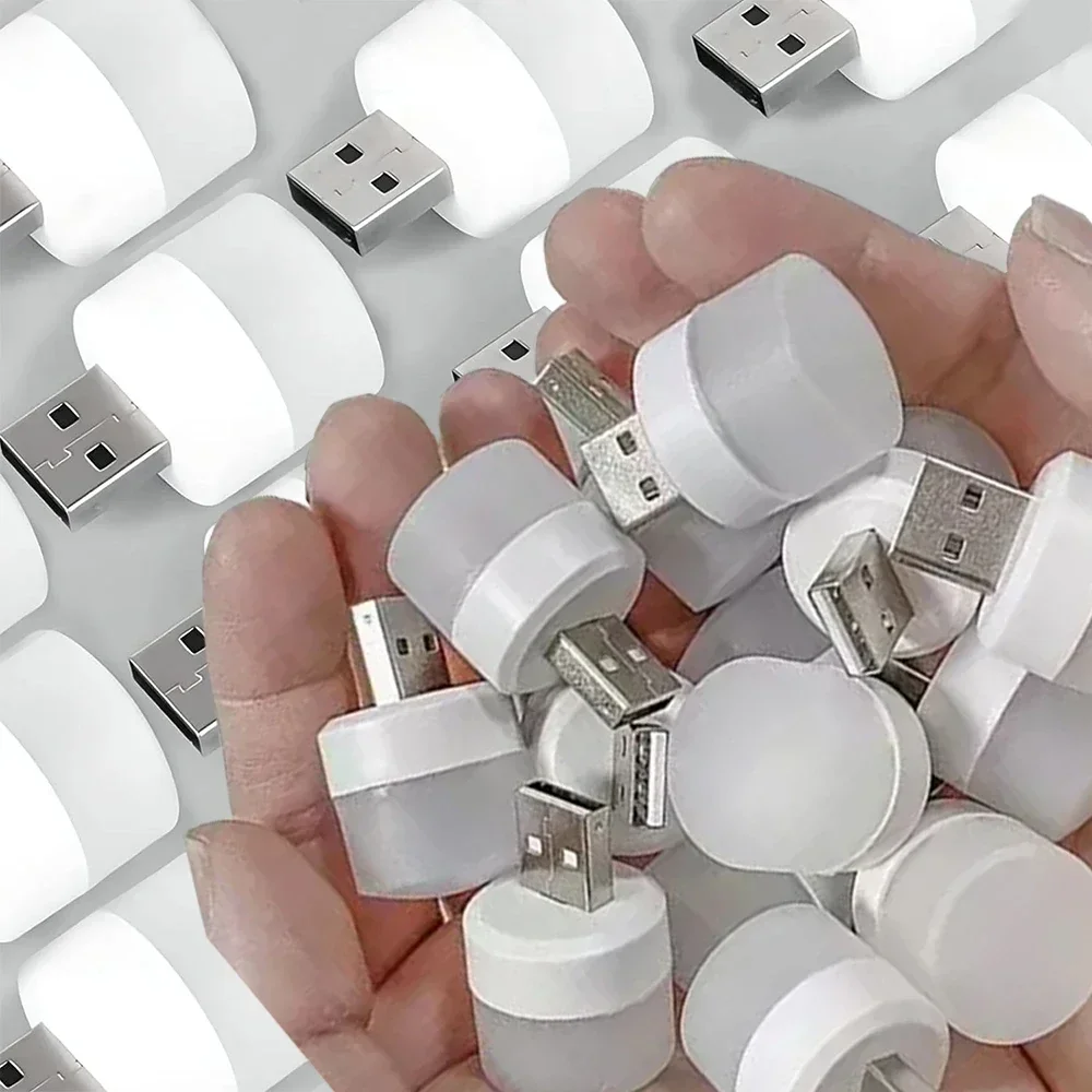 

Mini USB Night Light Mini Bulb Warm White Eye Protection Book Reading Lights Computer Mobile Power Charging Night Lamp Bulbs