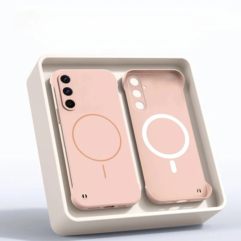 Ultra-Thin Bezel-less Matte Magnetic Phone Case with Magsafe Compatibility