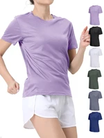 Women's Solid Color Ultralight Quick Dry Sport T-Shirt,Breathable Lightweight  ,Running Gym Compression Shirt 1