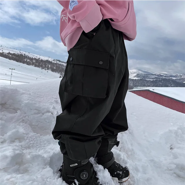8 Colors Unisex Ski Pants Outdoor Oversize Waterproof Snow Sports Bibs Trousers Men's Women's Winter Skiing Snowboarding Pants 1