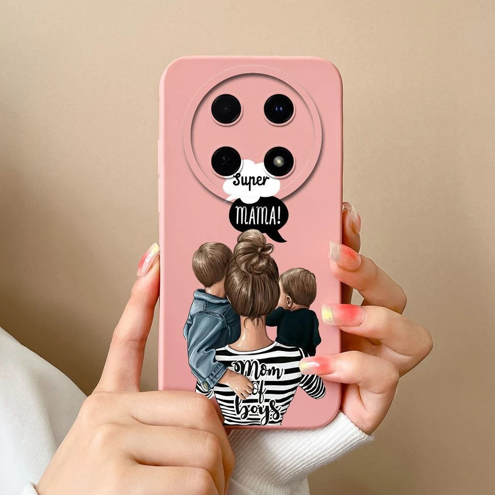 Fashion Pretty Sweet Girl Soft Liquid Silicone Phone Case - Protective Cover