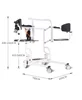 Easy Operate Manual Patient Lift Transfer Chair Bath Stool  Disabled Elderly Moving Chair Toilet 5