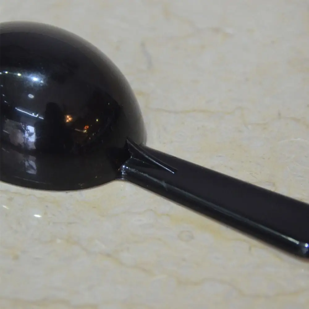 Kitchen Measuring Spoons Black Measuring Teaspoon Scoop Multifunction Plastic 15ml Milk Powder Spoon Coffee Beans Container Scoop Home