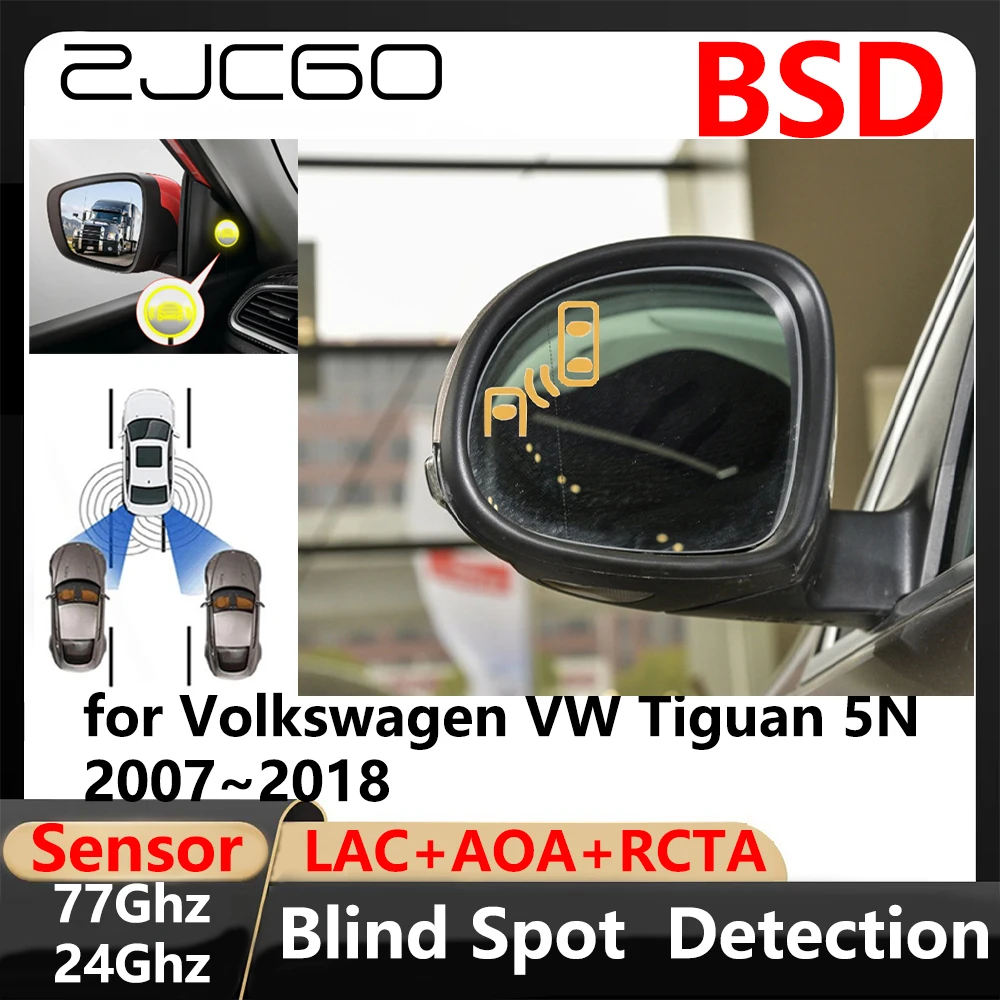 

ZJCGO BSD Blind Spot Detection Lane Change Assisted Parking Driving Warnin for Volkswagen VW Tiguan 5N 2007~2018
