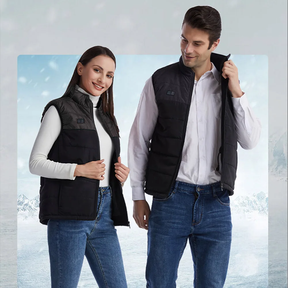 Chaleco calefactable, chaleco ligero calefactable para hombres y mujeres,  ropa térmica cálida, chaqueta calefactora eléctrica USB, 3 niveles de  temperatura, tamaño ajustable para invierno, caza (pilas no incluidas, M)  ER