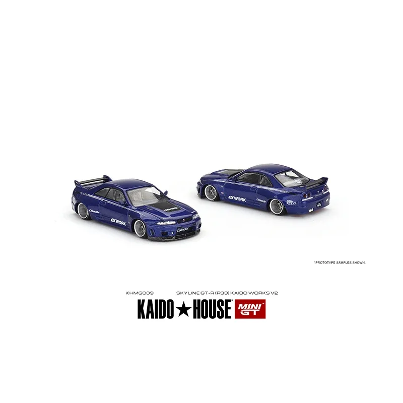 

Миниатюрная модель капота миниатюрного Kaido House, модель автомобиля, модель KHMG089 1:64 Skyline GTR R33
