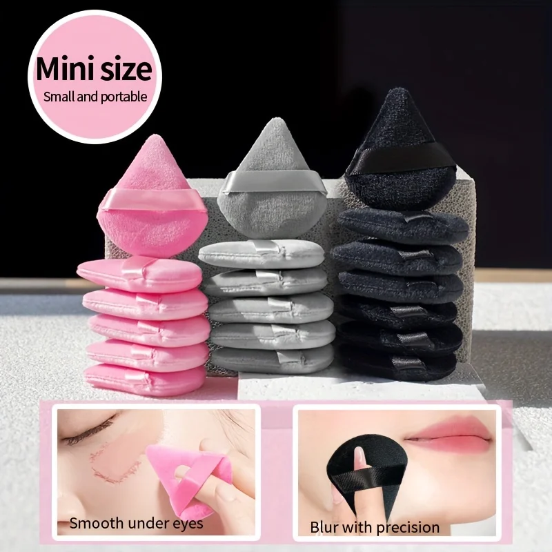 Dual-Ended Flocking Sponge: 2-in-1 Mini Blender for Under Eye Baking & Body Contouring - Cruelty-Free, Washable, Paraben-Free