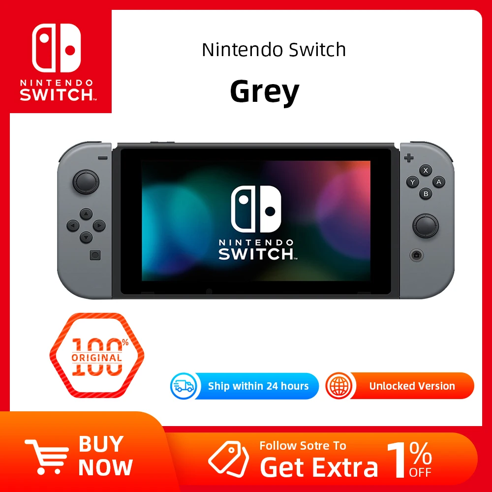 Consola Nintendo Switch 32 GB inclui Conjunto Comandos Joy-Con Azul Néon &  Vermelho Néon (Esquerdo+Direito) - Consola - Compra na