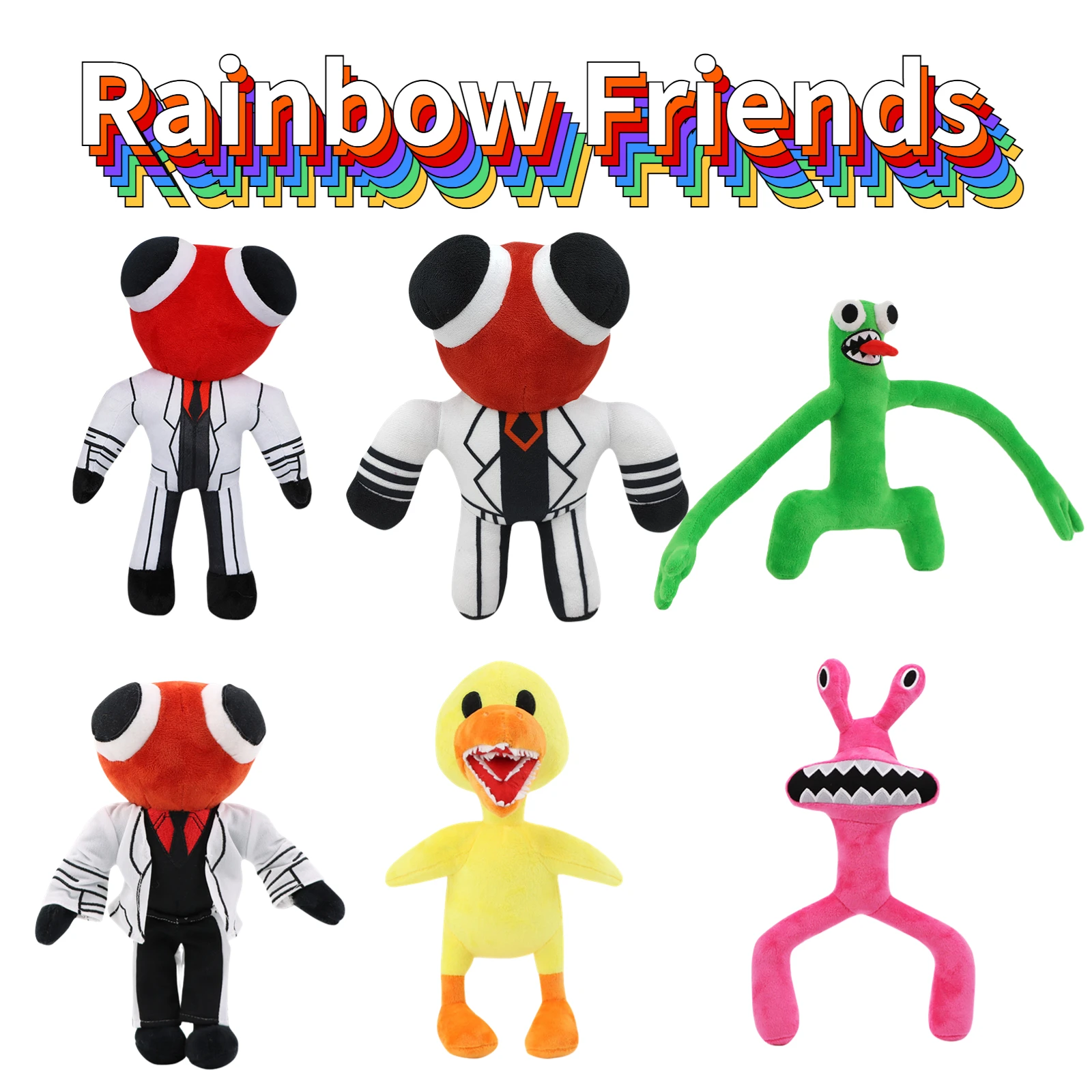 30cm Rainbow Friends Roblox Plush Toy Game Character Cartoon Doll B