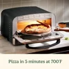 Indoor Pizza Oven Versatile Temp range reaches 700°F  Bake 12” Pizzas in Minutes – Portable Countertop Pizza Oven – 4